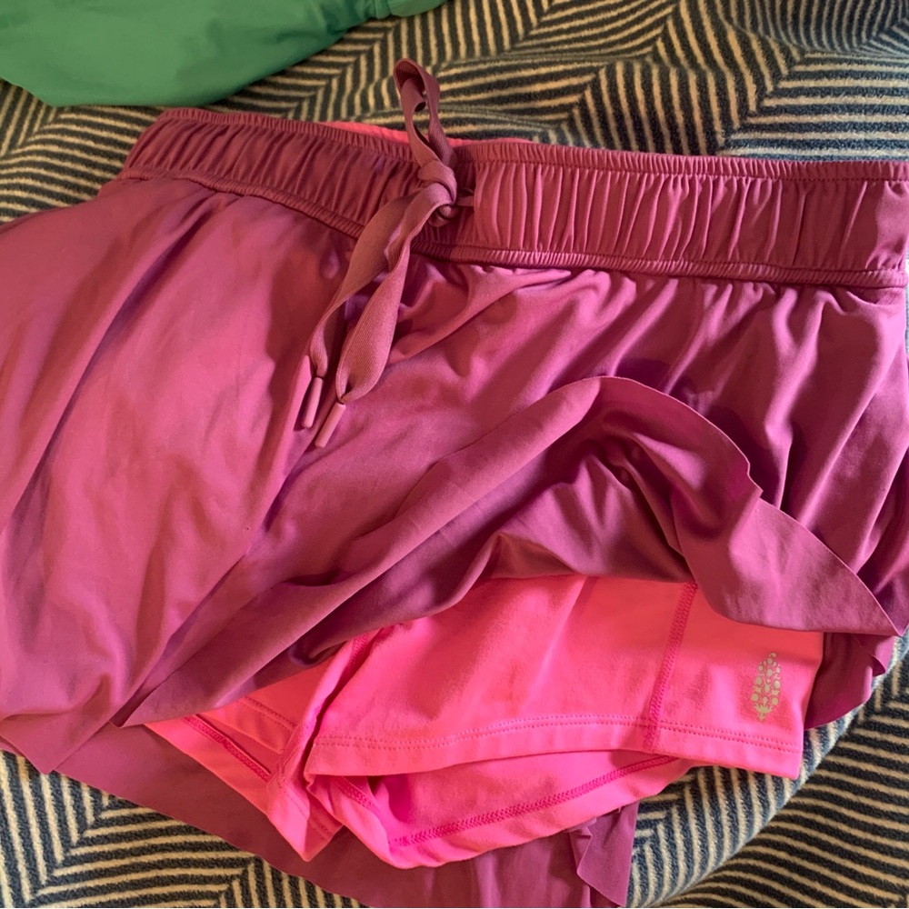 Free movement running shorts